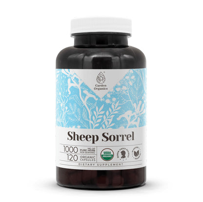 Sheep Sorrel USDA Organic 120 Capsules | Circulatory Support | Organic Vegetarian Capsules