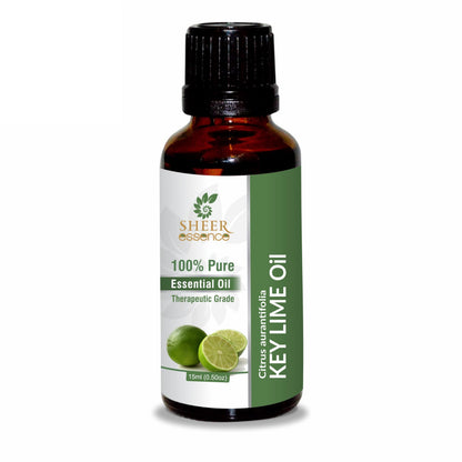 Sheer Essence Key Lime Oil 15 ML – 100% Pure Citrus Aurantifolia Essential Oil