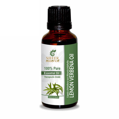 Sheer Essence Lemon Verbena Oil 15 ML | 100% Pure, Therapeutic Grade