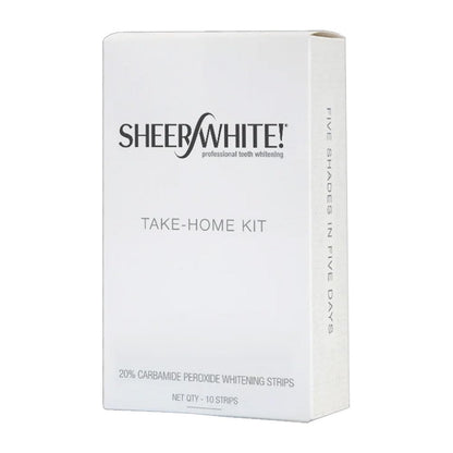 Sheer White Teeth Whitening Strips - 20% Carbamide Peroxide, Fast Whitening