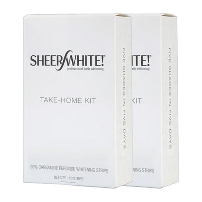 Sheer White Teeth Whitening Strips (Double Pack) – Fresh Mint