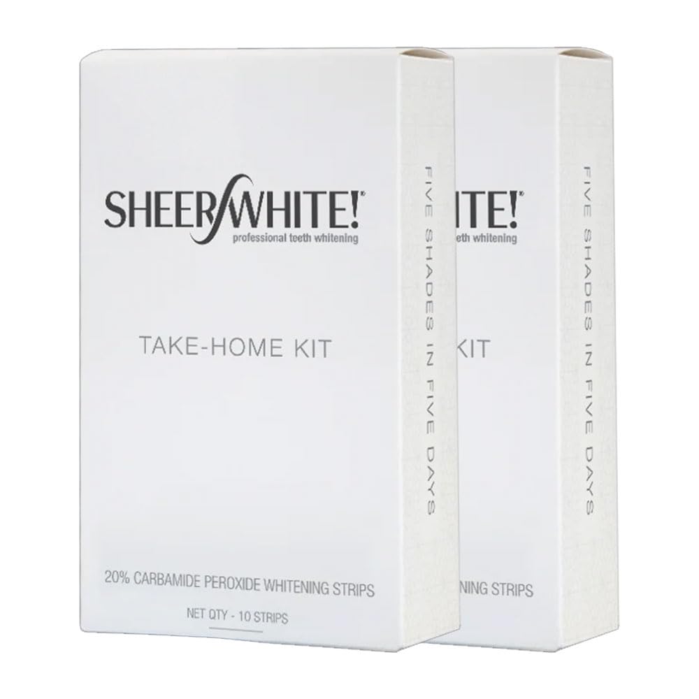 Sheer White Teeth Whitening Strips (Double Pack) – Fresh Mint