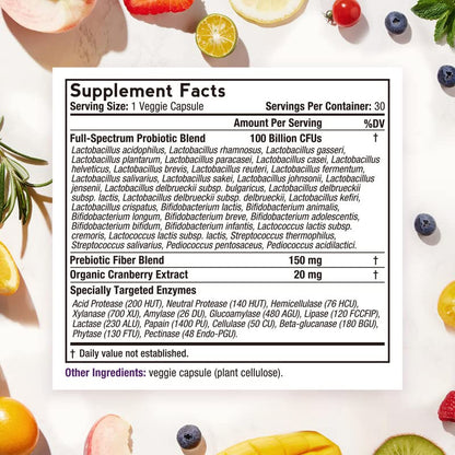 Doctor's Recipes Probiotics for Women - 100B CFU, 32 Strains - 30 Caps