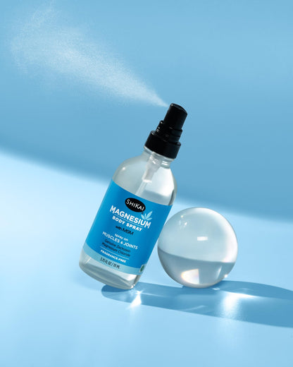 ShiKai Magnesium Body Ease Spray (3.75 oz) – Fragrance Free Topical Magnesium