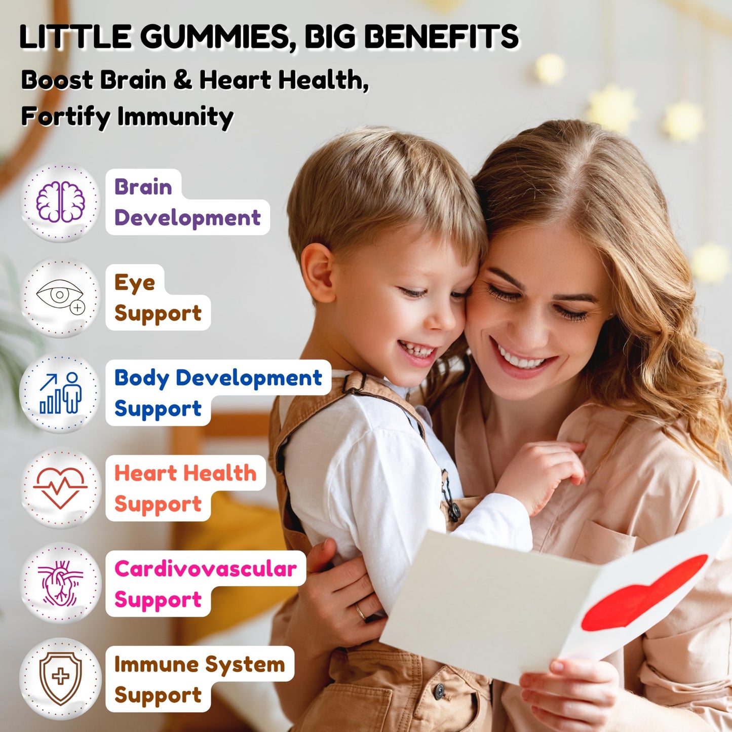 SHIFAA NUTRITION Gelatin-Free Kids Omega-3 Gummies with DHA | Plant-Based, Gluten-Free & Non-GMO | 30 Servings