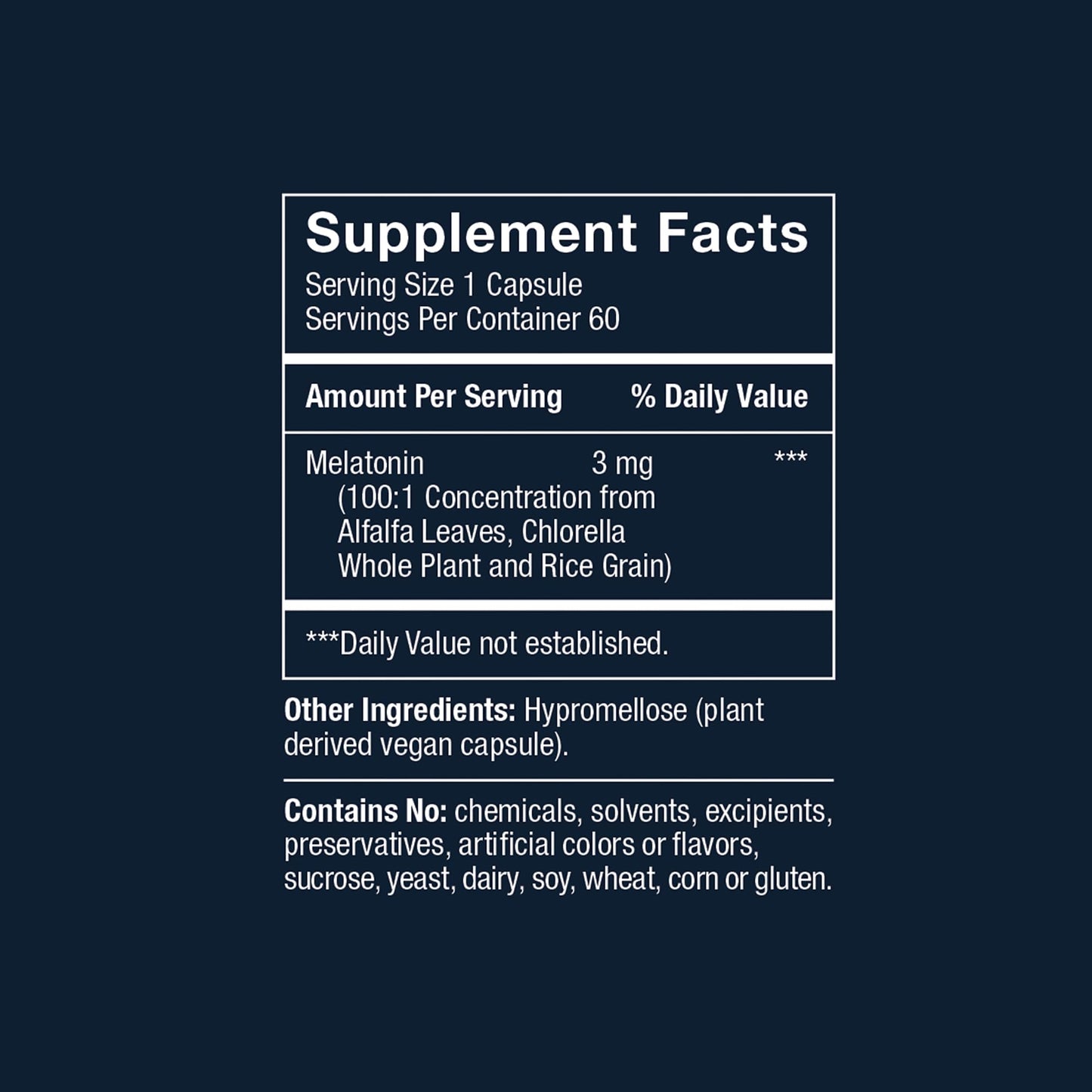 Herbatonin 3mg Plant-Based Melatonin | Sleep & Circadian Support | 60 Vegan Capsules