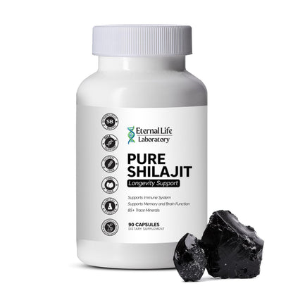 100% Pure Shilajit  Organic Himalayan Shilajit 1000mg | 85+ Minerals
