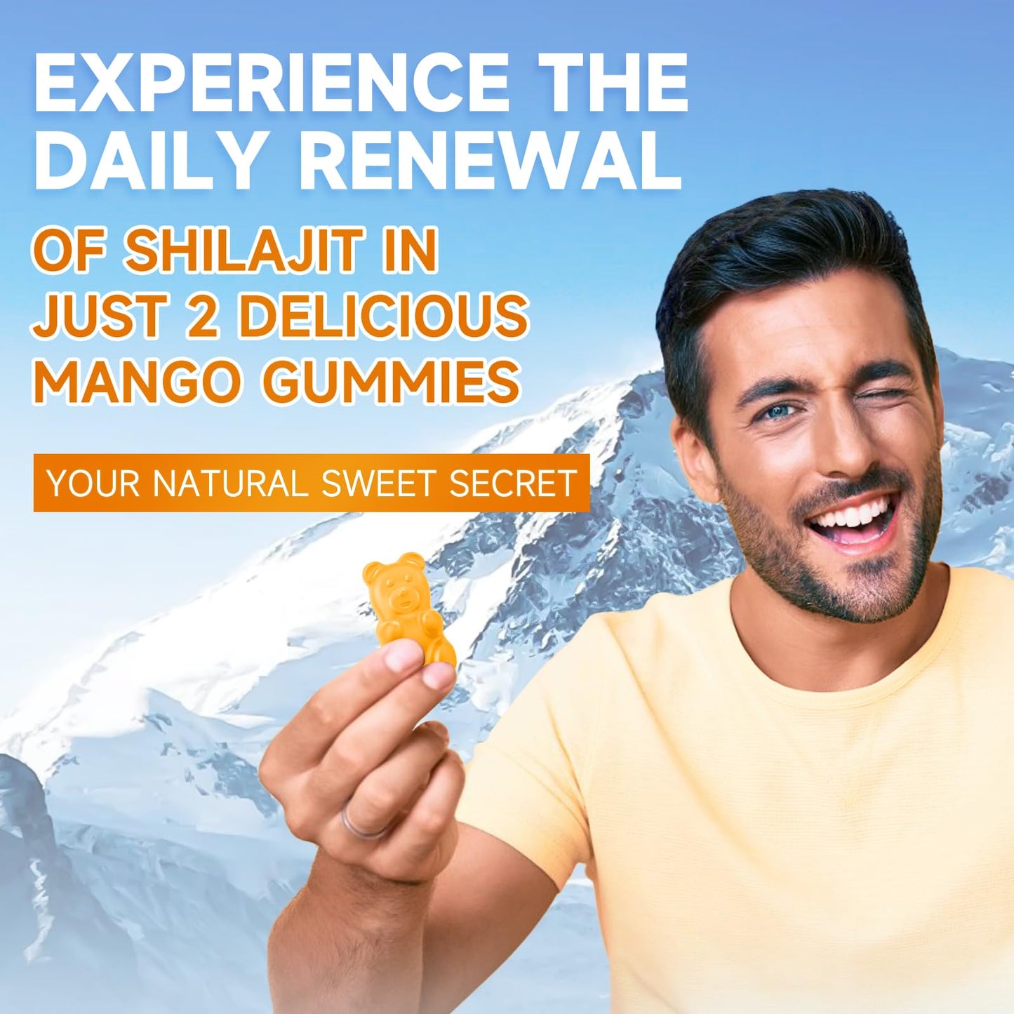 Shilajit Gummies 1000mg Sugar Free - 60 Gummies - 85+ Minerals & Fulvic Acid