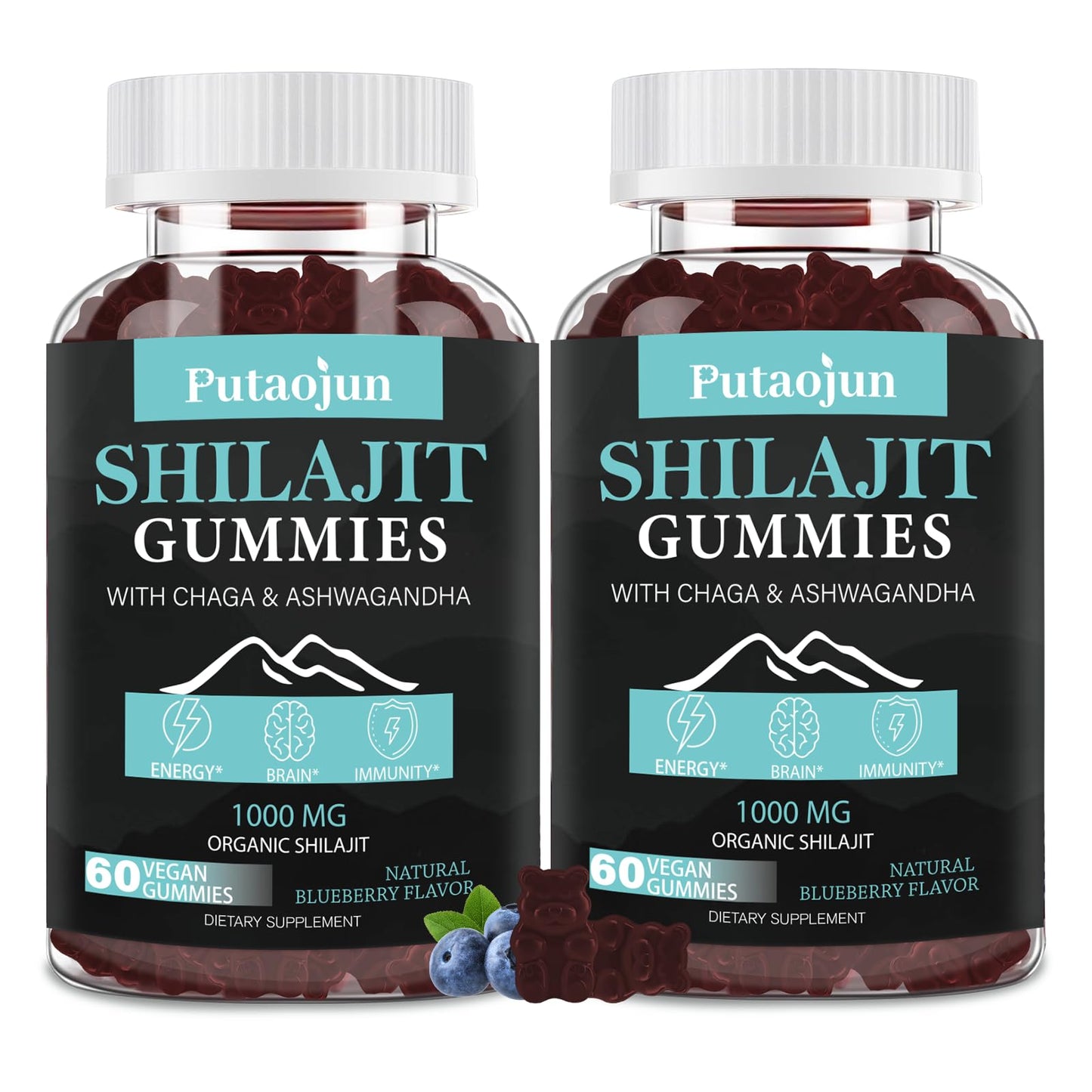 Shilajit Gummies for Men & Women | Himalayan Gold – 1000mg Shilajit, 3rd Party Tested