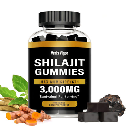 Shilajit Gummies 3000mg – Himalayan Shilajit, Vegan, Energy