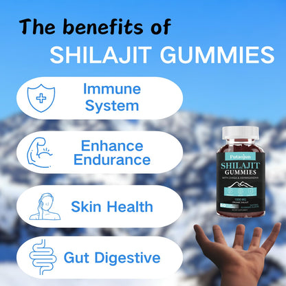 Shilajit Gummies for Men & Women | Himalayan Gold – 1000mg Shilajit, 3rd Party Tested
