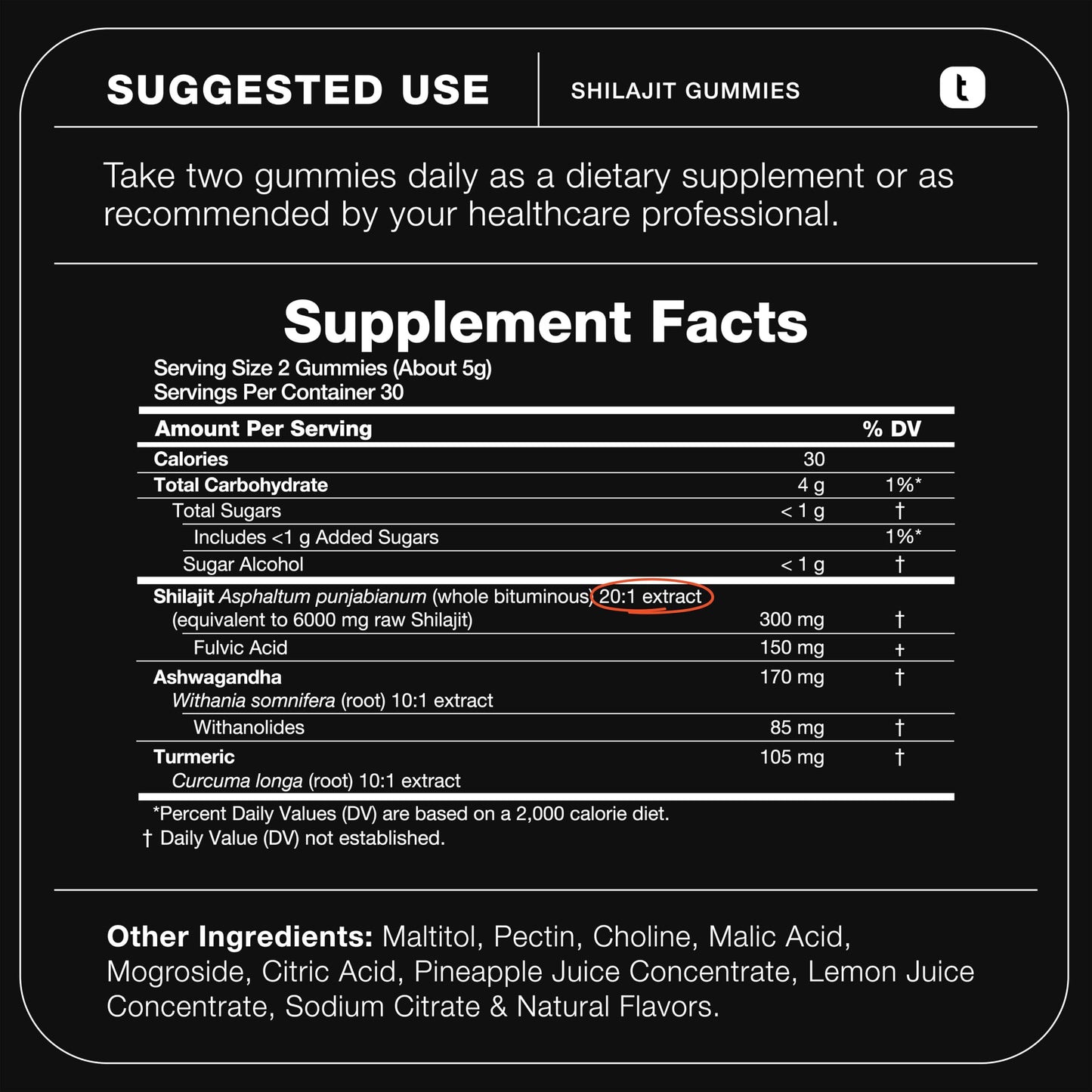 Shilajit Gummies 6000mg Equivalent (3X Stronger) – Himalayan Sourced + Ashwagandha + Turmeric – Lab Tested