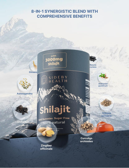 Shilajit Gummies – 3000mg Platinum-Grade Shilajit for Men & Women