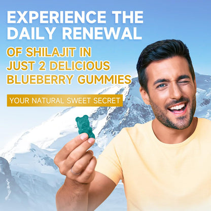 Shilajit Gummies – Sugar-Free, 60 Gummies | 85+ Minerals & Fulvic Acid