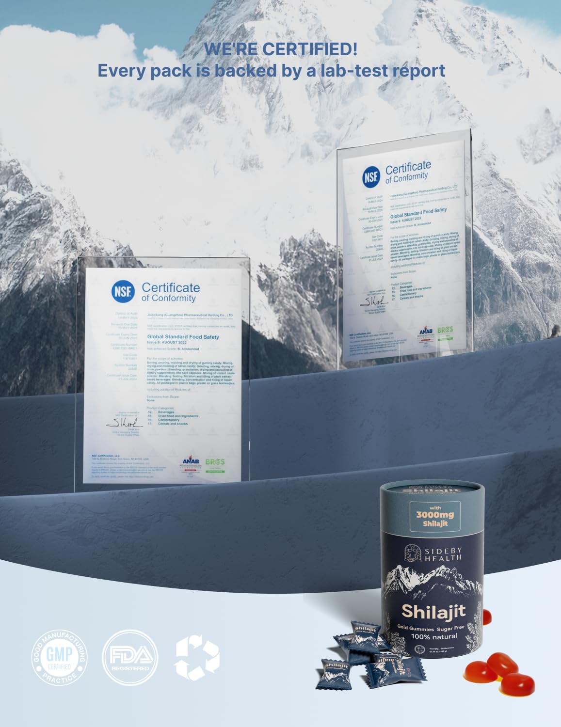 Shilajit Gummies – 3000mg Platinum-Grade Shilajit for Men & Women