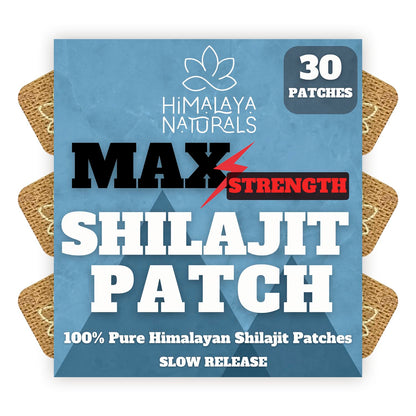Shilajit Patches - Pure Organic Shilajit for Wellness (30-Day Supply)
