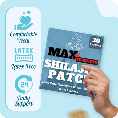 Shilajit Patches - Pure Organic Shilajit for Wellness (30-Day Supply)