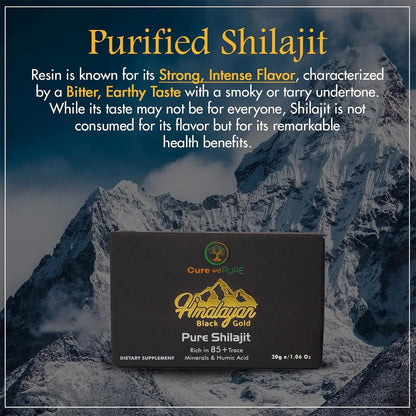 Pure Himalayan Shilajit – 94.5% Fulvic Acid, 500 mg (60 Servings) – USA Lab-Tested