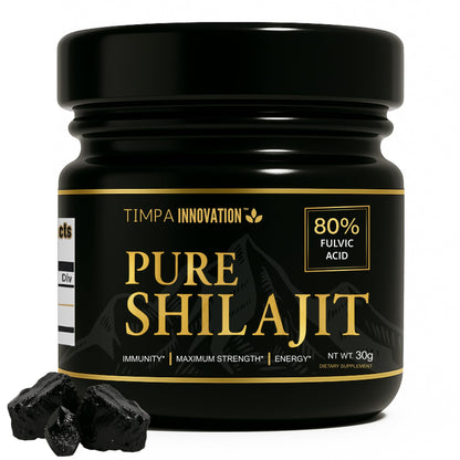 Authentic Himalayan Shilajit Resin – Gold Grade, 85+ Minerals, 80% Fulvic Acid