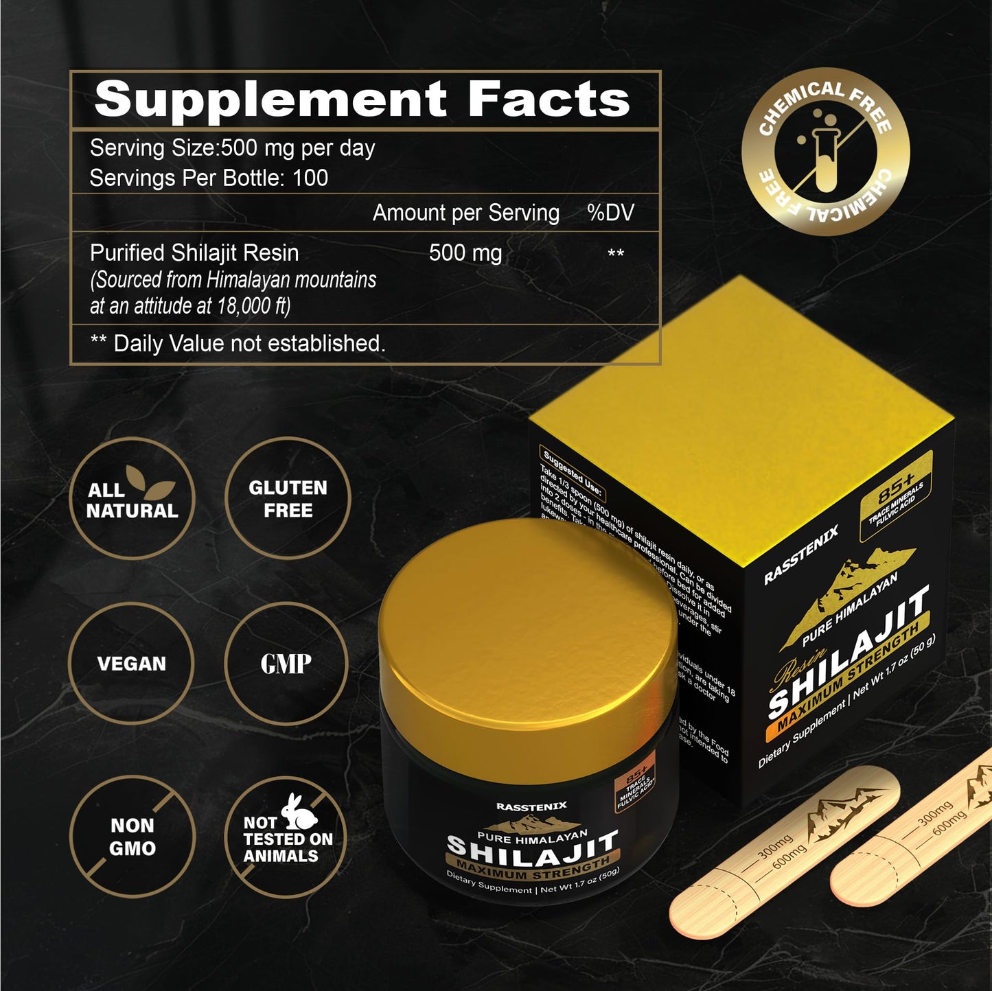 Shilajit Resin – Himalayan Organic Shilajit, 85+ Minerals, Energy & Immunity