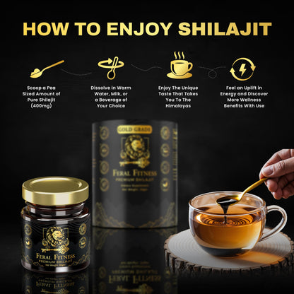 50g Himalayan Shilajit Resin – Gold Grade | 100% Pure | Lab Tested