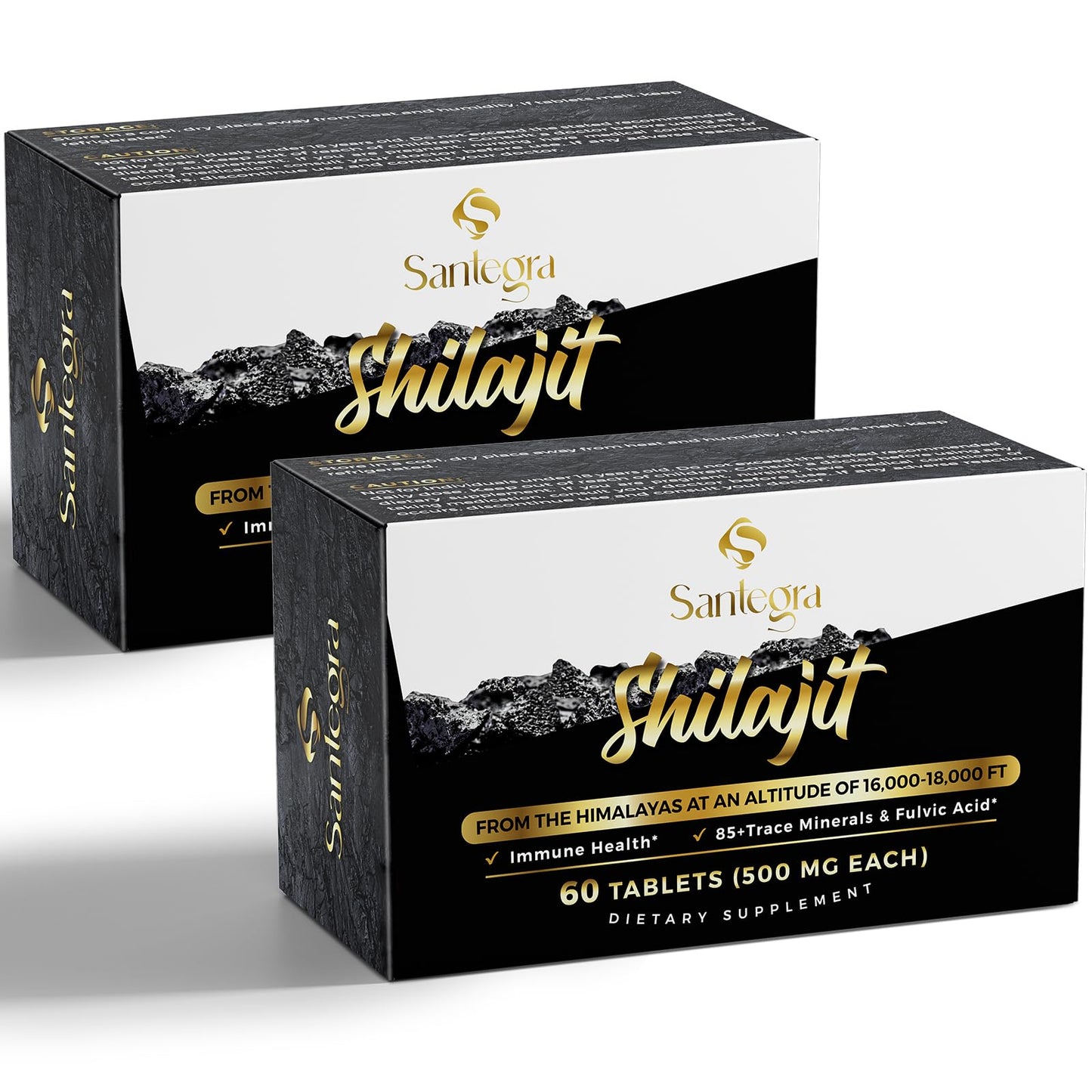 30,000 MG Shilajit Tablets — 100% Pure Himalayan Shilajit, 120 Count