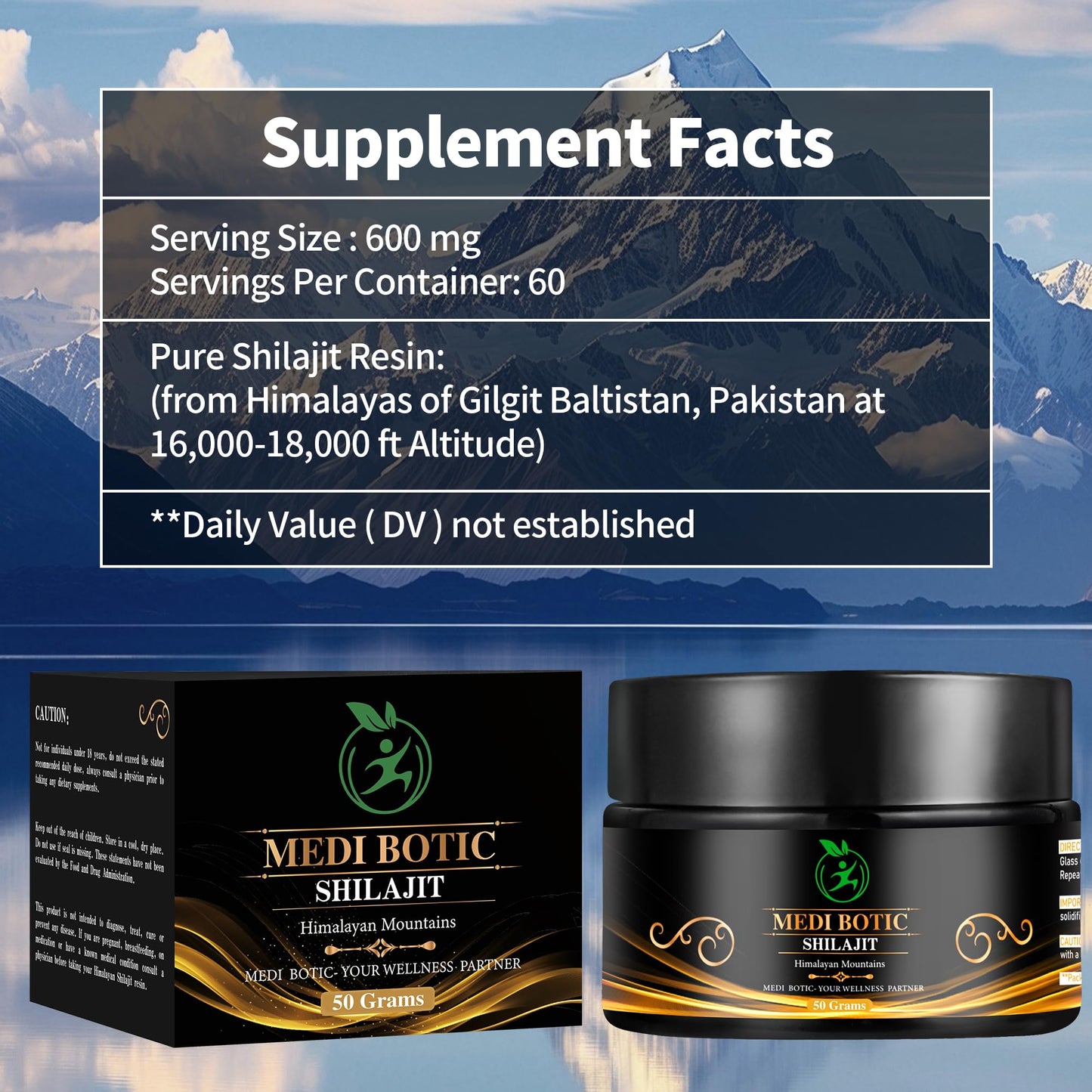 Shilajit Resin - Natural Energy & Immunity Boost | 75% Fulvic Acid, 85+ Minerals | 50g