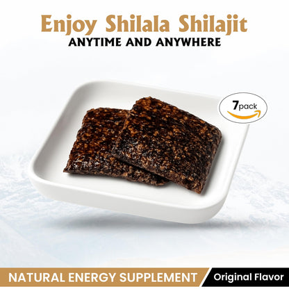 Shilala Organic Shilajit Energy Bar – 1000mg Shilajit, Gluten-Free, Vegan, Non-GMO | High Fulvic Acid | 7 Pack | NEW & IMPROVED FLAVOR
