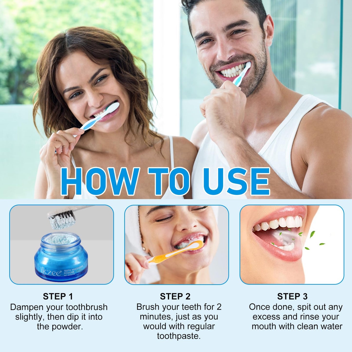Shimmer Deluxe Teeth Whitening Powder – Enamel-Safe, Peroxide-Free (15g)