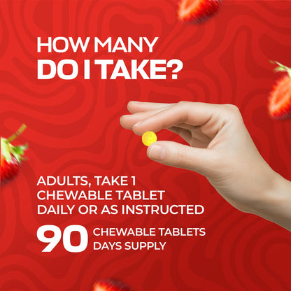 Shiny Leaf CoQ10 100mg Chewable – Heart Health & Energy, 90 Tabs, Made in USA