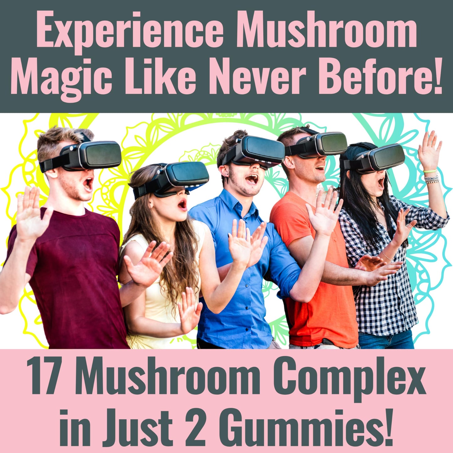 SHIZAM 17 Mushroom Complex Gummies for Adults – Immune Support with Lions Mane, Reishi & More