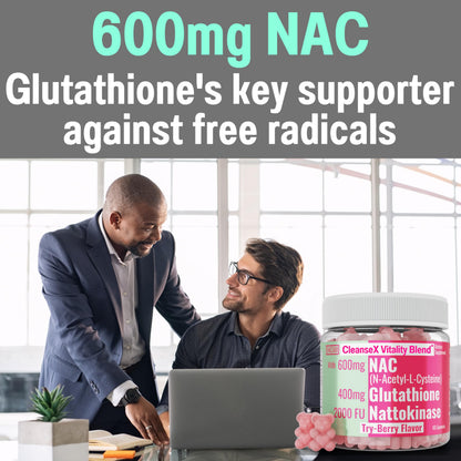 SHIZAM NAC 600mg Gummies with Glutathione & Nattokinase