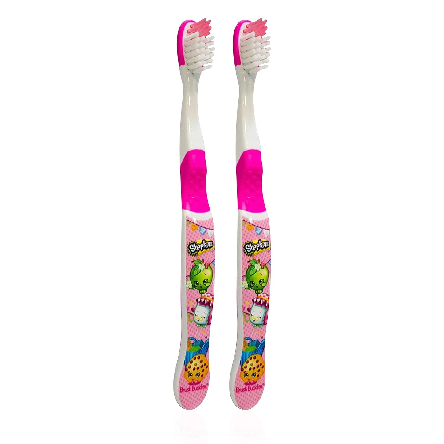 Brush Buddies 2 Piece Shopkins Toothbrush – Kids' Soft Bristle Set