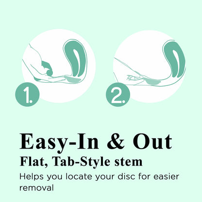 SHORDY Reusable Menstrual Disc (Large) – 100% Medical-Grade Silicone, Leak-Free & Eco-Friendly