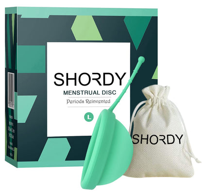 SHORDY Reusable Menstrual Disc (Large) – 100% Medical-Grade Silicone, Leak-Free & Eco-Friendly
