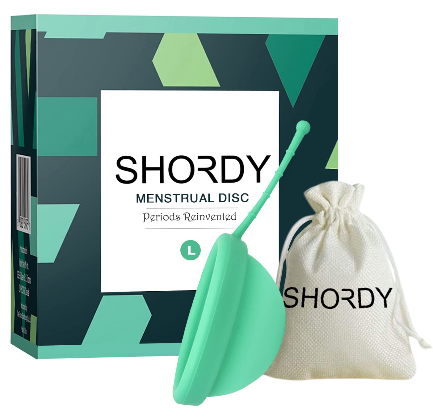SHORDY Reusable Menstrual Disc (Large) – 100% Medical-Grade Silicone, Leak-Free & Eco-Friendly