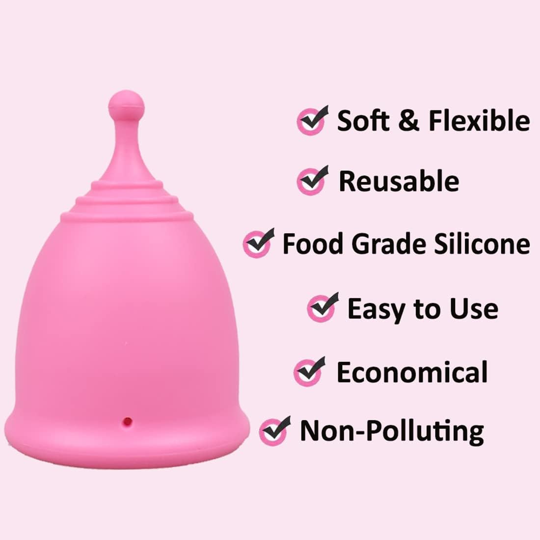 SHORDY Menstrual Cups Set of 2 – Small & Large, Reusable & Eco-Friendly