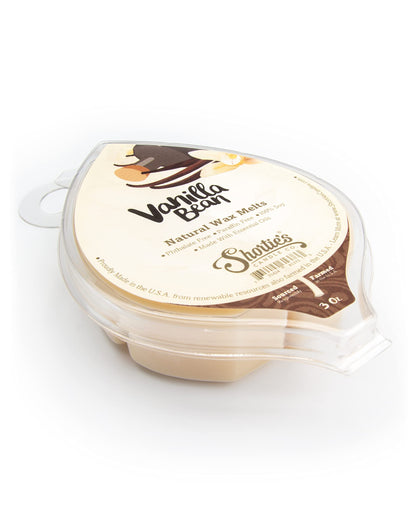 Shortie's Vanilla Bean Soy Wax Melts - 3 oz Bar, 100% Soy, Phthalate & Paraffin Free, Vegan