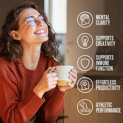 ShroomDNA Mushroom Coffee Blend with Chaga & Lion's Mane | Organic Vegan | Gluten Free | 20 Count