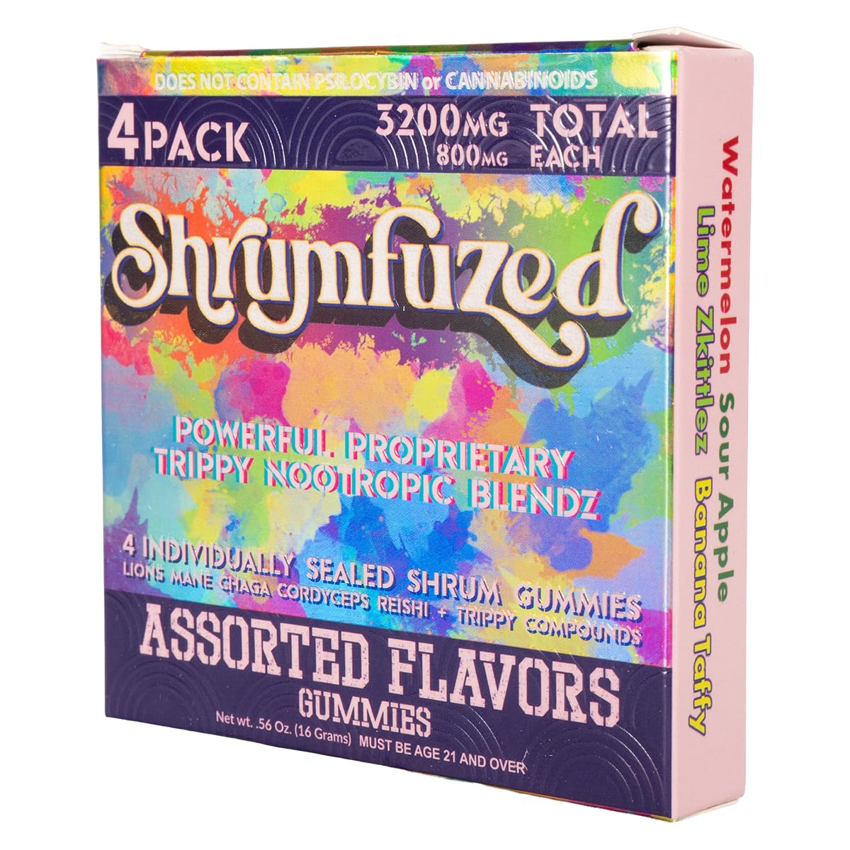 Shrumfuzed Nootropic Gummies 8000mg – Lion's Mane, Reishi, Cordyceps & Chaga