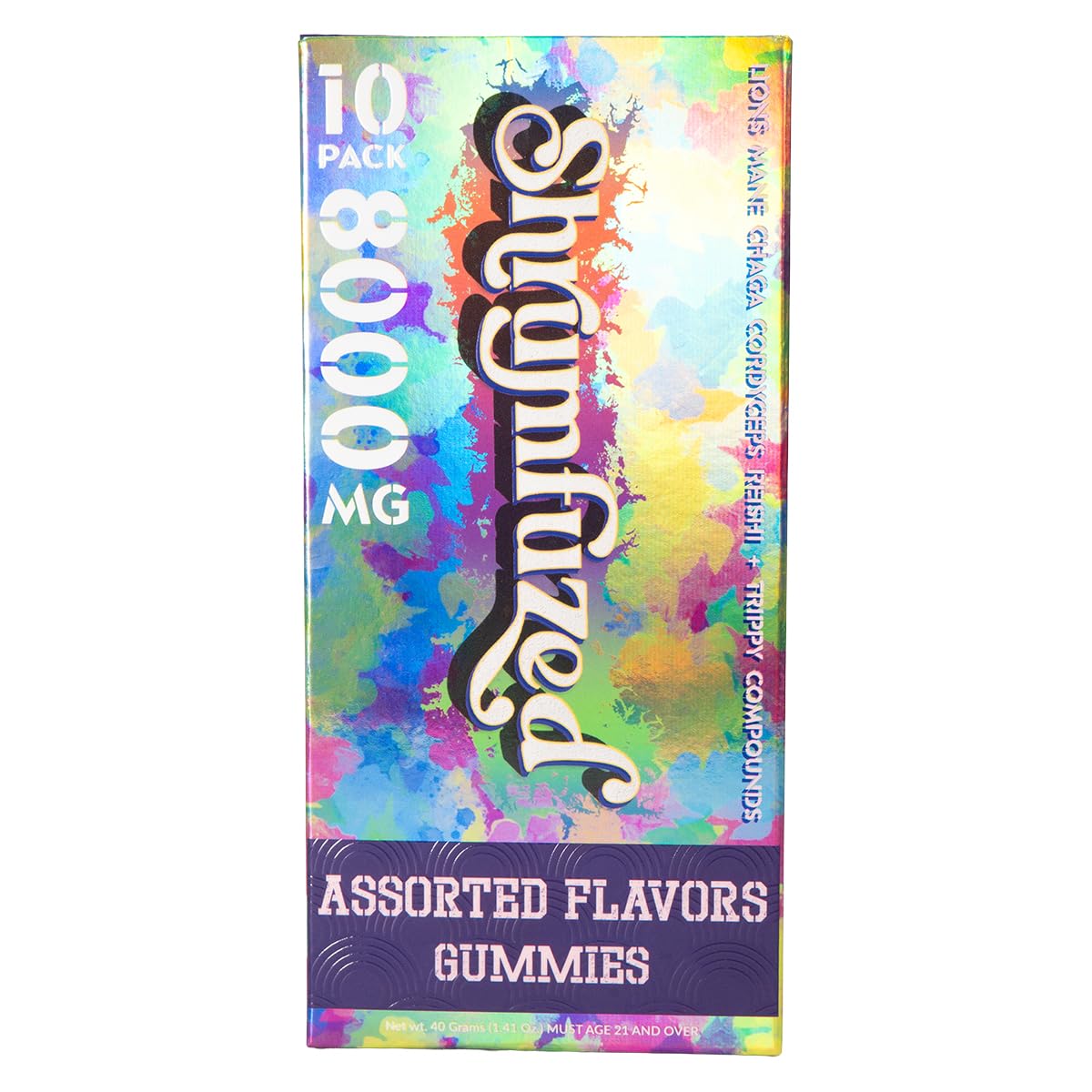Shrumfuzed Nootropic Gummies 8000mg – Lion's Mane, Reishi, Cordyceps & Chaga