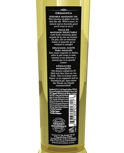 Shunga Erotic Art Organica Kissable Massage Oil - 8.0 oz Exotic Green Tea