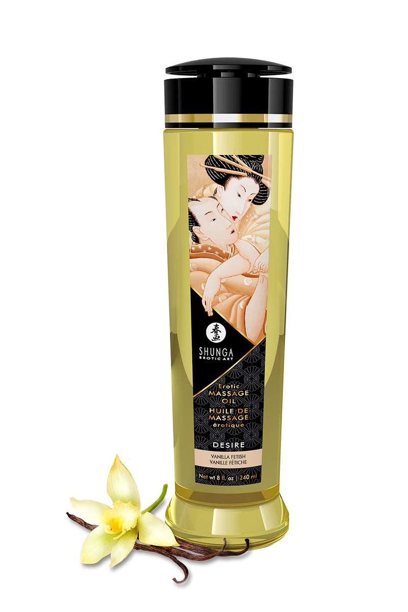 Shunga Desire Vanilla Massage Oil 240ml - Erotic Massage Oil