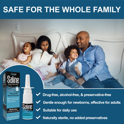 Shusher Care Saline Spray for Nose – 0.9% Isotonic Nasal Mist, 30ml (Pack of 3)