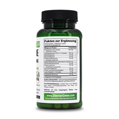Siberian Green Kidney Detox 60 Capsules – Cranberry, Birch & Juniper Traditional Siberian Formula