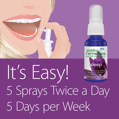 Siddha Sleep Aid Spray – Natural Sleep for Adults & Kids | Homeopathic Remedy