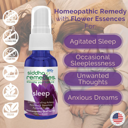 Siddha Sleep Aid Spray – Natural Sleep for Adults & Kids | Homeopathic Remedy