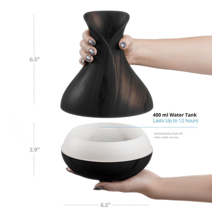 Sierra Modern Home Smart WiFi Diffuser 400ml - Alexa & Google Home - Dark Brown