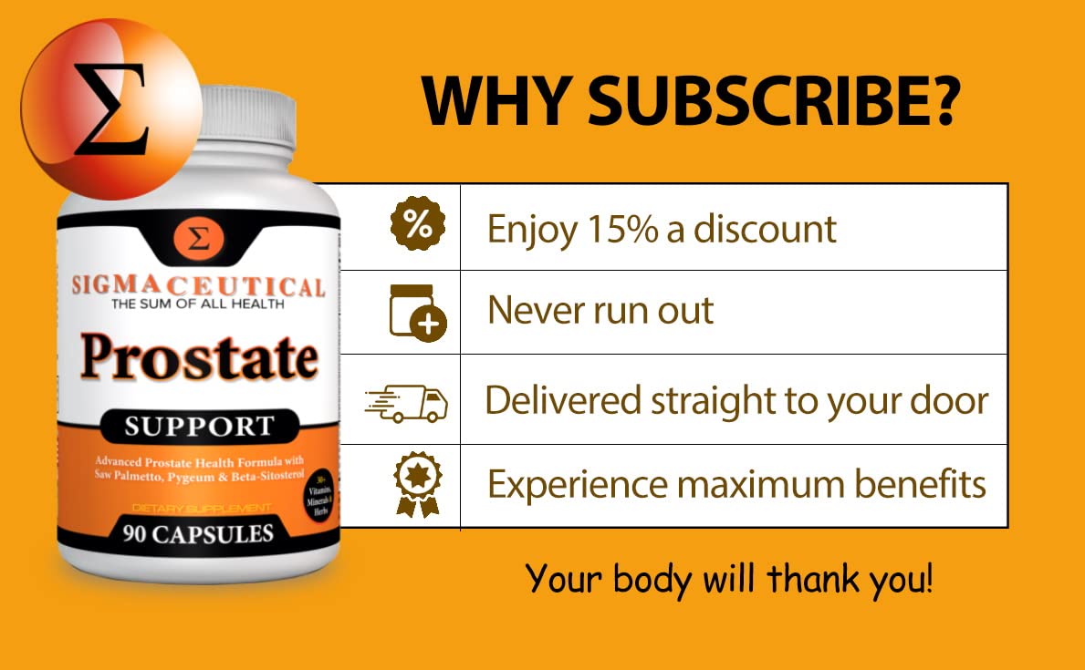 Sigmaceutical Prostate Support Complex – Saw Palmetto, Beta Sitosterol & Pygeum Bark – 90 Capsules
