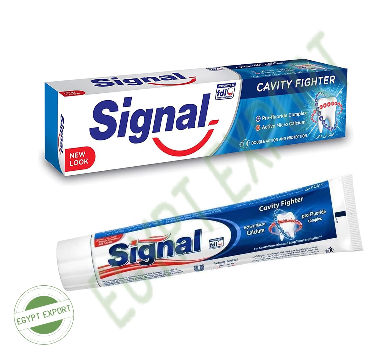 Signal Anti Caries Toothpaste – Cavity Fighter with Pro Fluoride & Active Micro Calcium (2 Box Pack, 4.23 oz / 120 ml each)